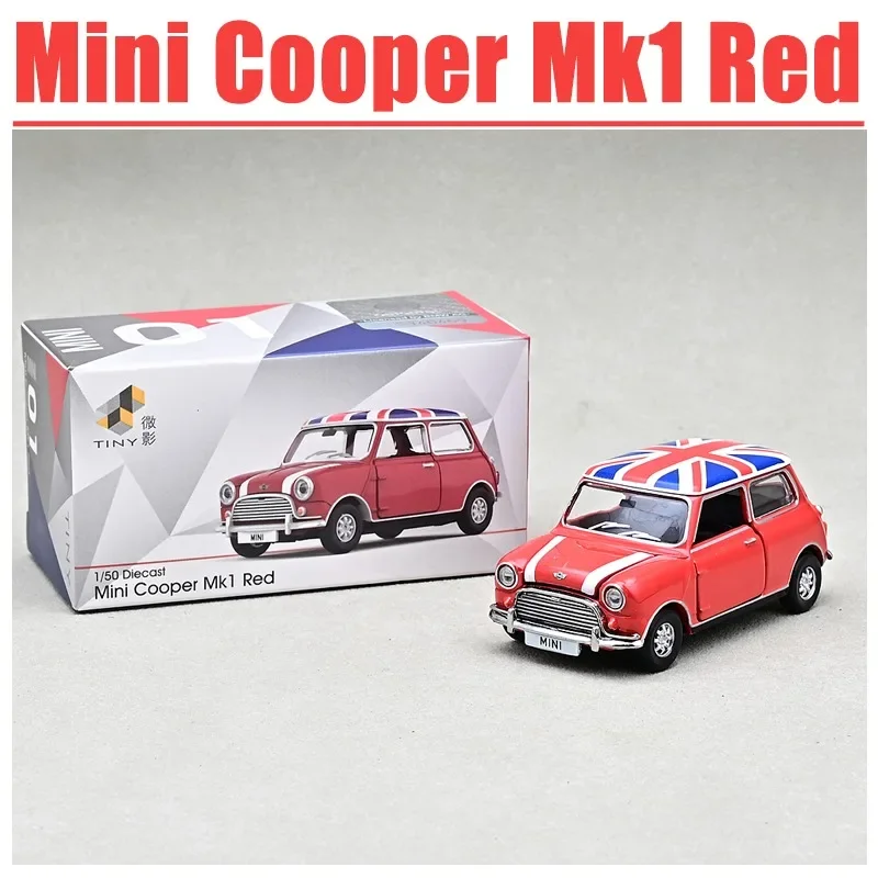 

Tiny 1/50 Mini Cooper Mk1 Red Alloy Toy Motor Vehicle Diecast Metal Model Gifts