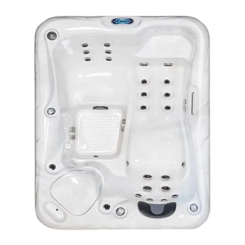 Customized 2 Person Mini Outdoor Hydro Massage Hot Tub Spa with Smart Control Panel For Backyard Leisure