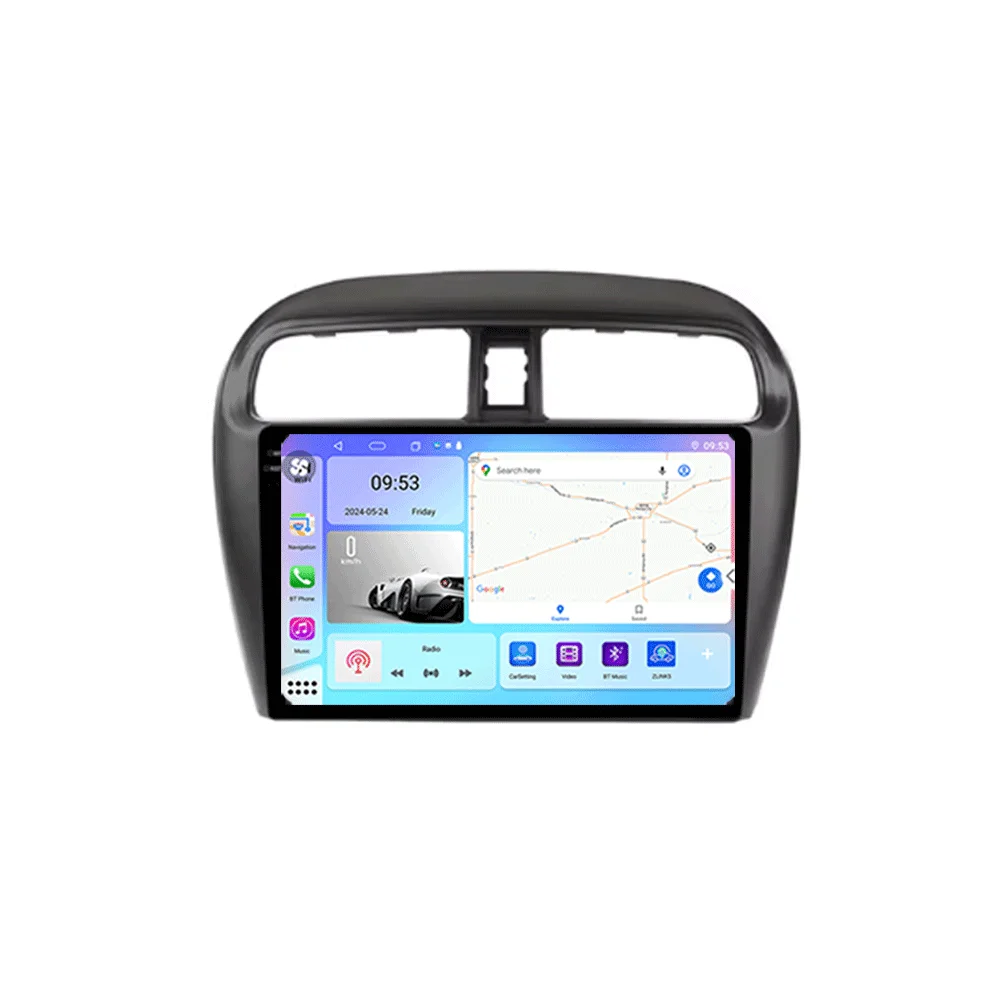 Android 16 autoradio voor Mitsubishi Mirage Attrage 2012-2018 Space Star 2014 GPS navigatie stereo multimedia - afbeelding 2