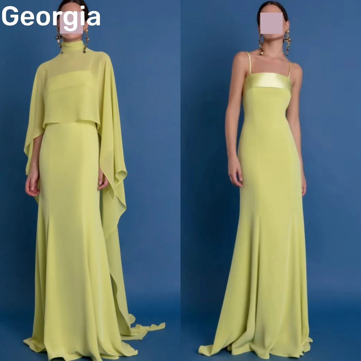 

فساتين سهرة Customize Elegant Evening Dress Ruffle Spaghetti Straps Floor-Length Prom Dresses A-Line Cap Straps Zipper Up Formal