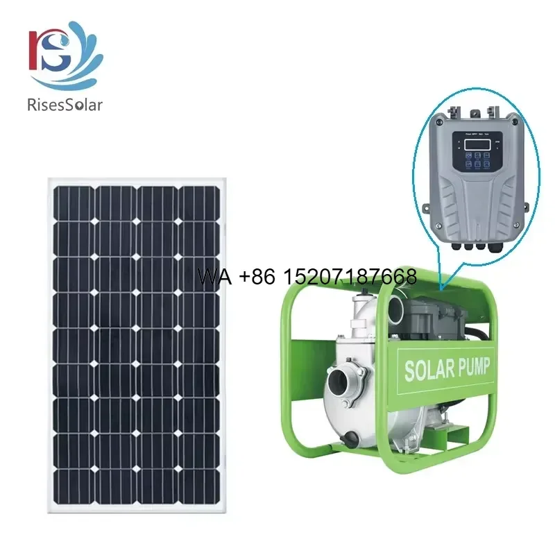 Wmwmnu for AC DC Hybrid 2HP Solar Surface Pump Irrigation System 1500w Dc Solar Water Pump for Agriculture Renewable Energy