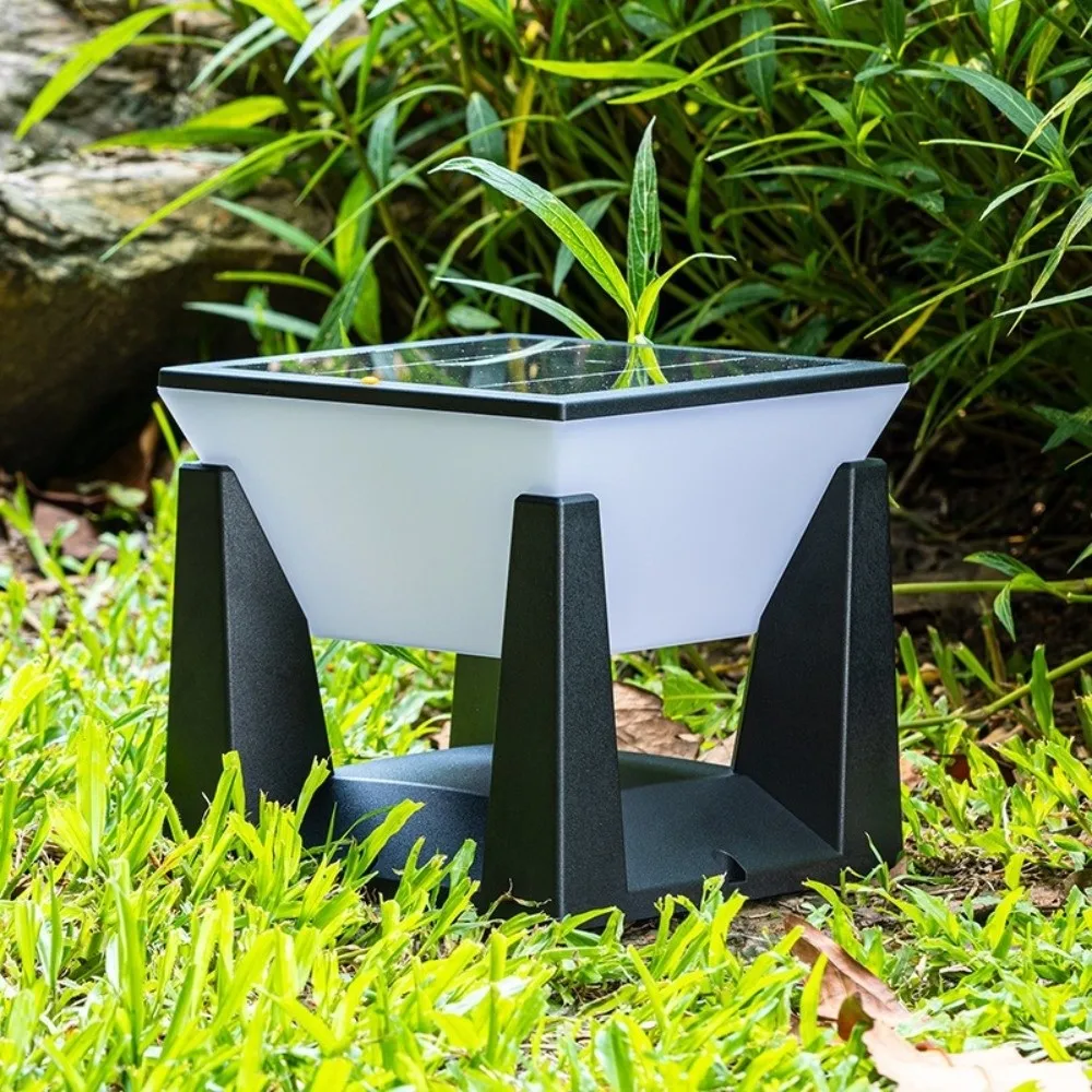 Waterproof Solar Powered Column Lights Efficient Atmosphere Solar Post Lights 3 Lighting Modes LED Pillar Light Yard Landscape