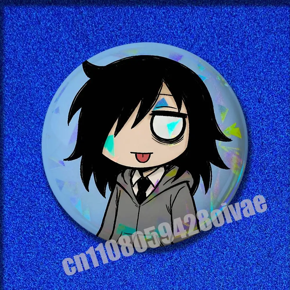 

Insignia Badge Case For Ornament Souvenir 32mm 44mm Brooch Button Round Pins W-Watamote Tomoko Kuroki Cover