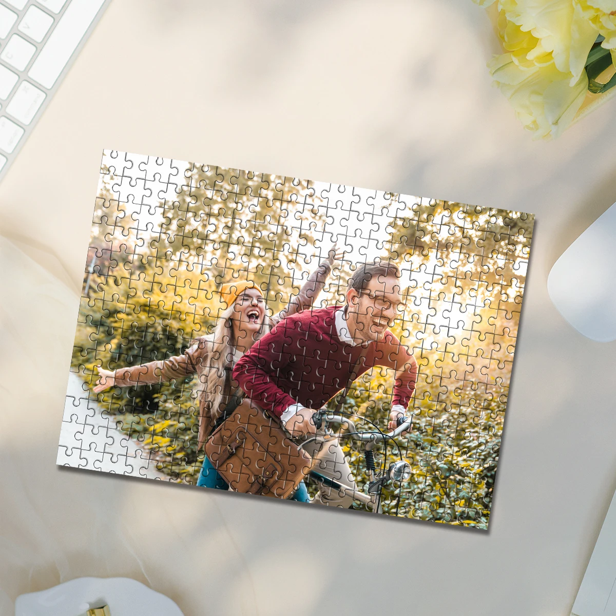 35/300/500/1000pcs Personalized Custom Photo Puzzle couple photos Customize Your Puzzle To Create An One-Of-A-Kind Present.