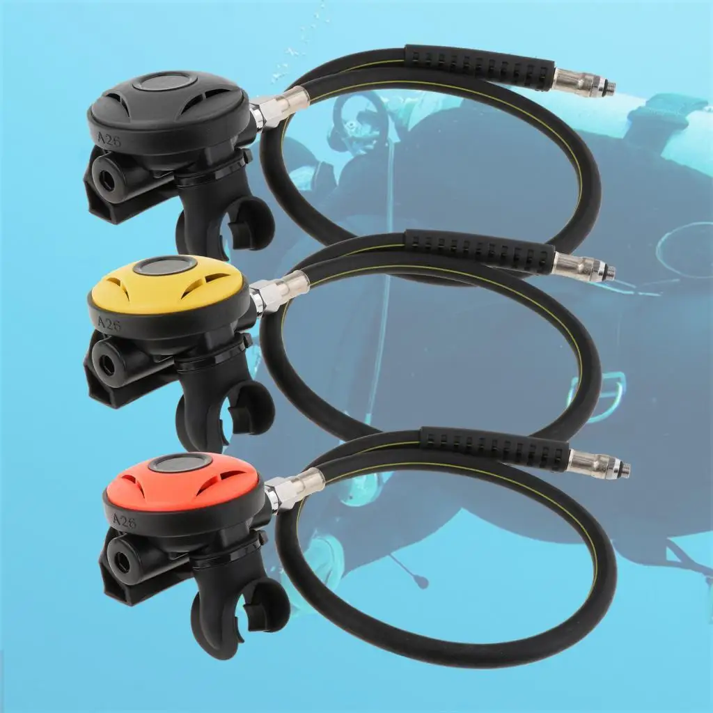 Scuba Diving Second Stage Regulator with Hose Breath Adjuster Dive Accessory for Diving Snorkeling Diver Underwater Supplies