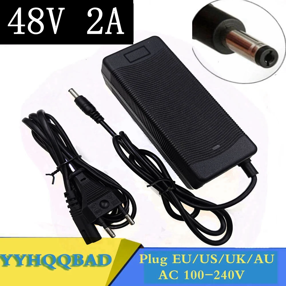 48V 2A Lead-acid Battery Charger for 55.2V Pack Charger High Quality Plug EU/US/UK/AU DC5525