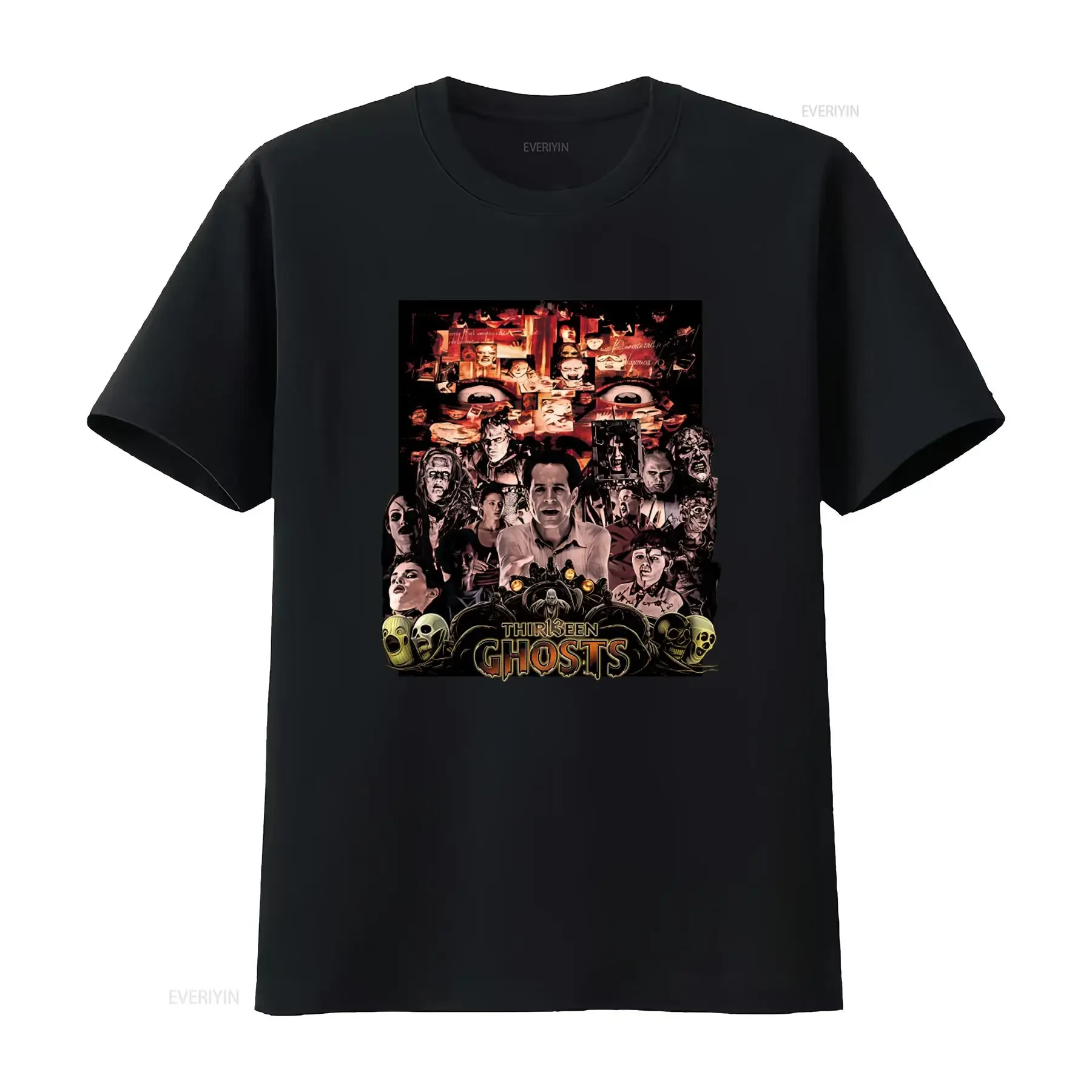 Thirteen Ghosts Horror Movie T Shirt for Cotton vintage Washed Stylish graphic designer clothes fashion Comfortable