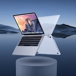 WiWU Laptop Case for MacBook Air 13 15 Pro 13 M1 M2 M3 with Stand Frosted Cover Case for MacBook Pro 14 16 Anti-fingerprint Case