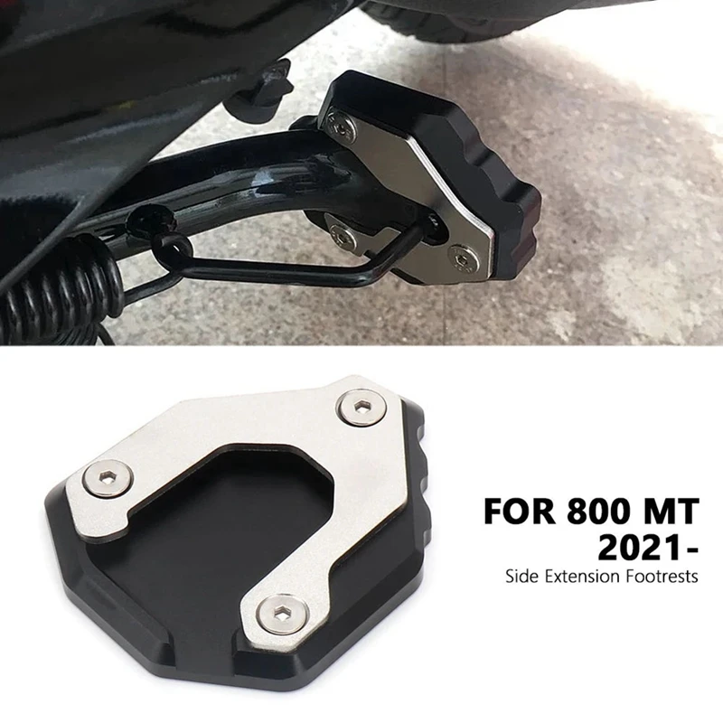 Motocicleta Kickstand Pé Side Stand, Ampliar Pad, Placa de Apoio, CF MOTO 800MT, CFMOTO 800 MT, 2021, 2022