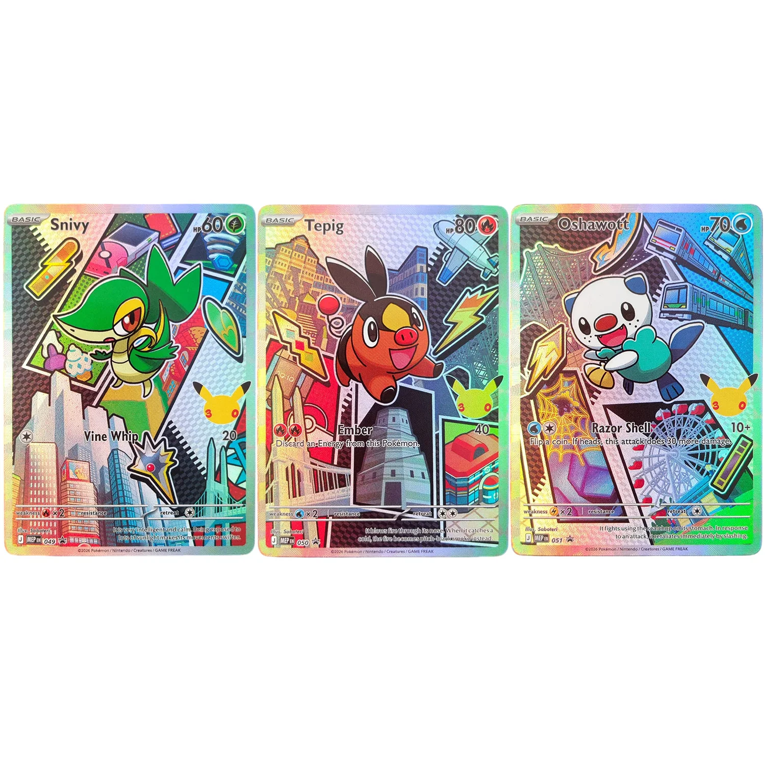 DIY Proxy Englische 30. Jubiläums-Edition Partner-Illustration Kanto Johto Hoenn Sinnoh Unova Kalos Alola Galar Spielkarten-Spielzeug – Detail 5