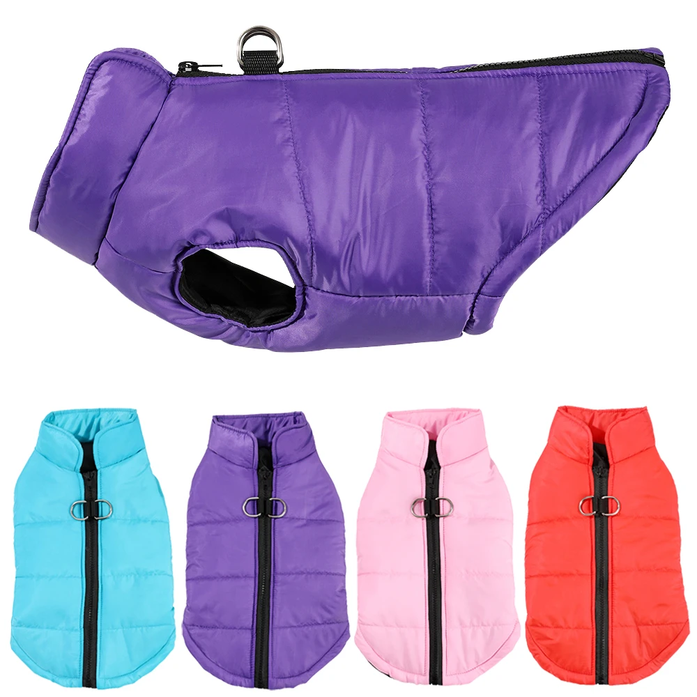 Ropa cálida de invierno para perros, chaqueta impermeable para cachorros, para perros pequeños y medianos, moda para gatos, abrigo para Chihuahua y Yorkshire, chaleco para mascotas