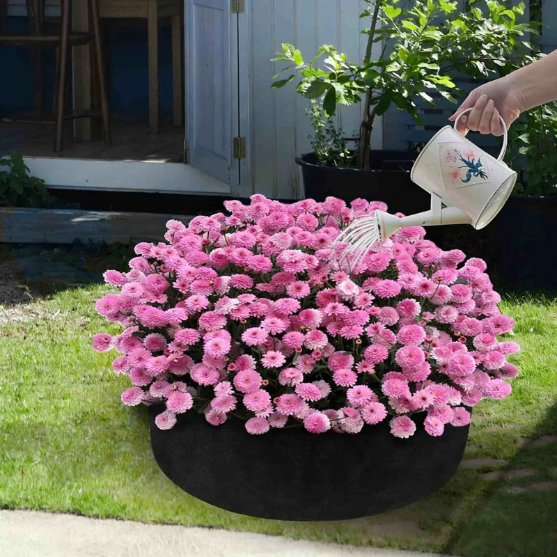 

Многоразовый утолщенный дышащий горшок для выращивания овощей с боковыми карманами для домашнего использования, 3D-форма, прочный, для выращивания растений