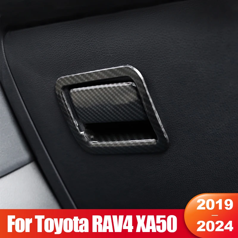 

For Toyota RAV4 XA50 2019 2020 2021 2022 2023 2024 RAV 4 Hybrid Car Storage Box Co-pilot Handle Bowl Cover Trim Accessories