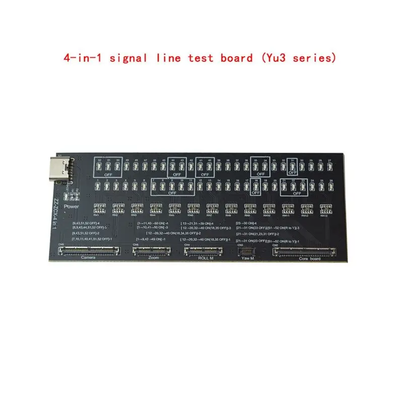 A01E-Gimbal Signal Cable Test Tool For DJI 3/3C/3T/3 PRO 4 In 1 Drone Camera PTZ Transmission Line Test Board Parts