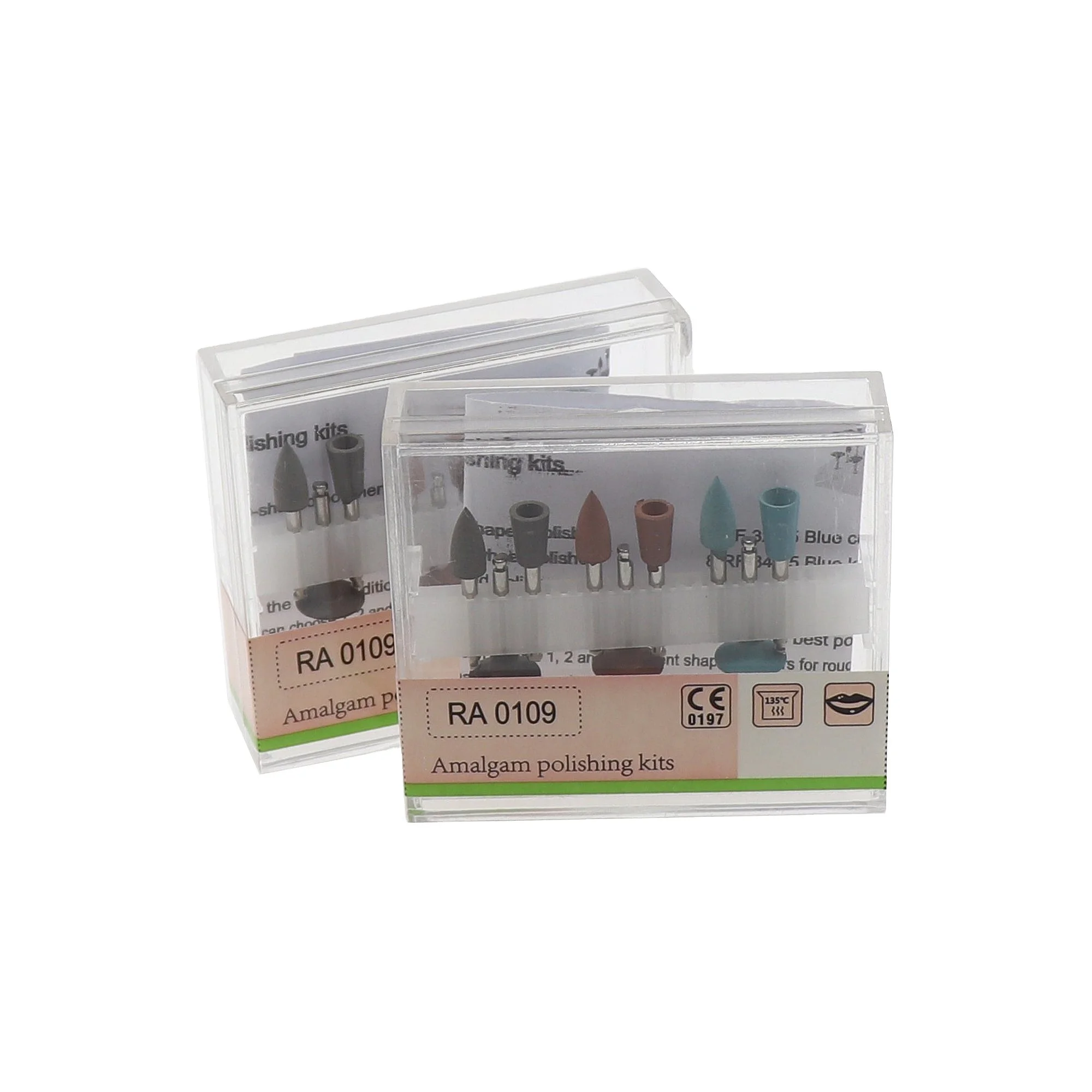 Dentals RA Polishing Kit Silver Amalgam Polisher 9 pcs/Box