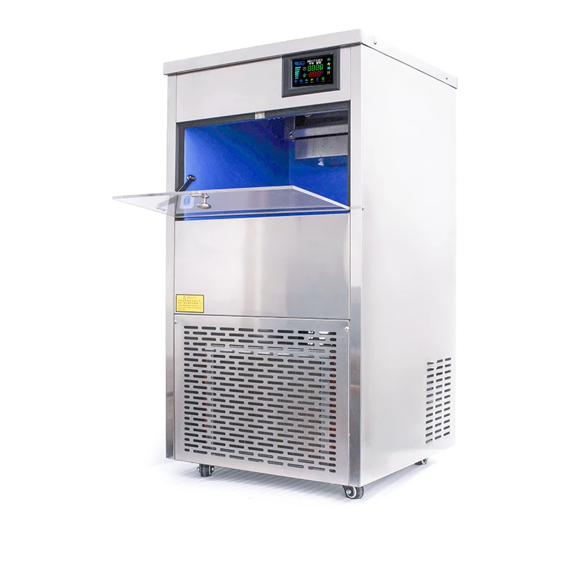 550W Automatic Snowflake Ice Machine with Ice Crush Function for Professional Business Kitchen Cooling Station for Shop