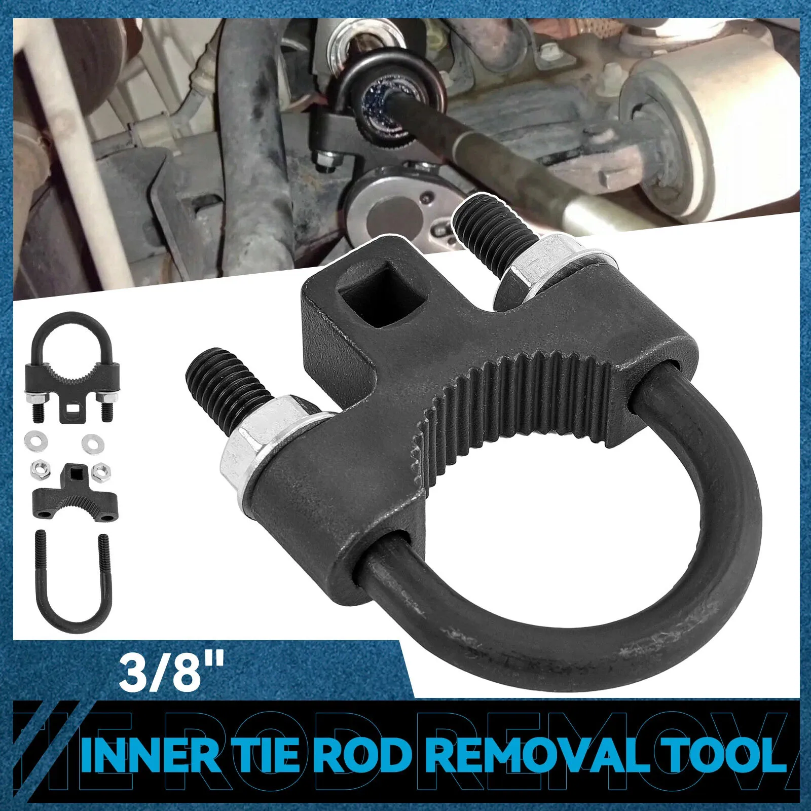 

Inner Tie Rod Removal Tool 3/8" Low Profile Tool Auto Chassis Rocker Install And Disassembly Repair Car Tool For Tie Rod End