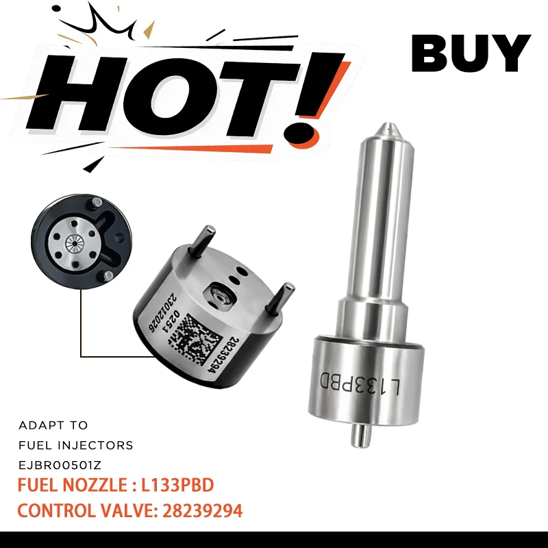 Fuel Injector Spray Nozzle L133PBD +28239294 Control Valve Component Kit Spare For Fuel Injectors: EJBR00501Z  YI2933