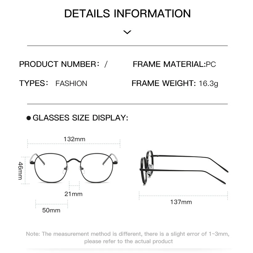 New Arrival Round Photochromic Grey & Anti Blue Ray Glasses, Black Women Men Blue Ray Blocking Eyeglasses for Computer A2261