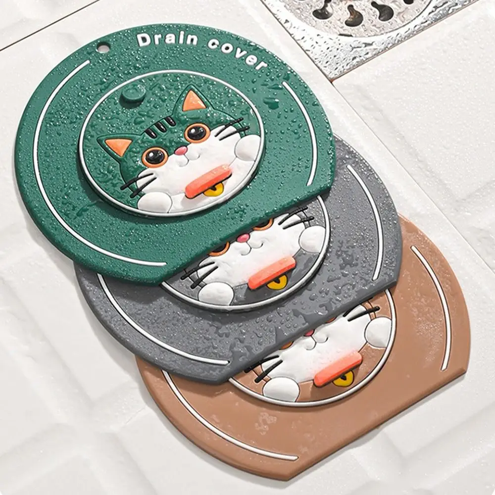 Insect-proof Floor Drain Cover Anti-Odor Drain Stopper Kitchen Sink Seal Mat Reusable Bathtub Shower Drain Plug