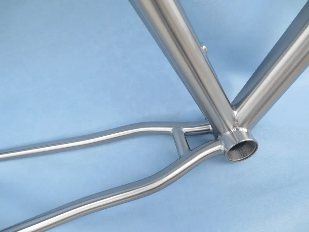 Standard 26-inch Titanium MTB Bicycle Frame with Postmout Brake, HFT-T1641B