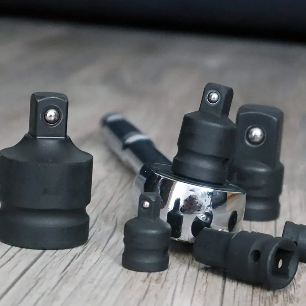 

4pcs Impact Socket Adaptor Universal Joint Sleeve Set Durable Converter For Ratchet Drive Reducer Drill Driver Booster