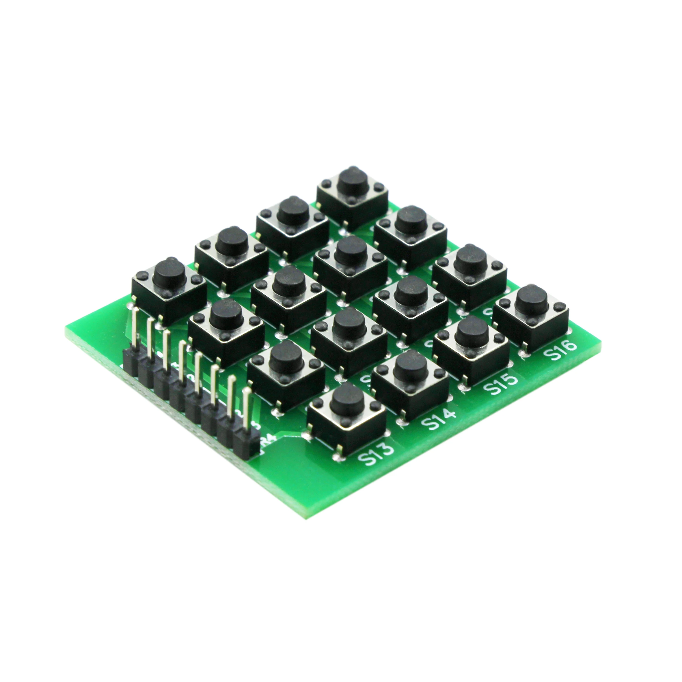 4x4 Matrix Micro Switch Keyboard Module, 8-Bit Independent Keys, External MCU Expansion Button Panel for Arduino Raspberry Pi