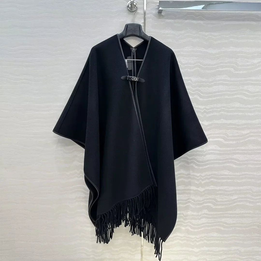 

Высококачественная кашемировая шаль, женская осенне-зимняя модная теплая плащ с кисточками