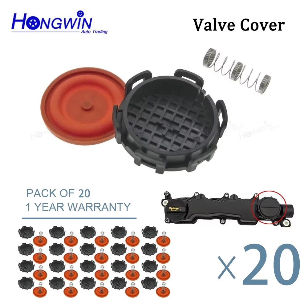 20PCS 0248L1 Engine Valve Cover For Citroen Berlingo C2 C3 C4 C5 Jumpy PEUGEOT 1007 206 207 307 308 0248.L1 9651815680 31259241