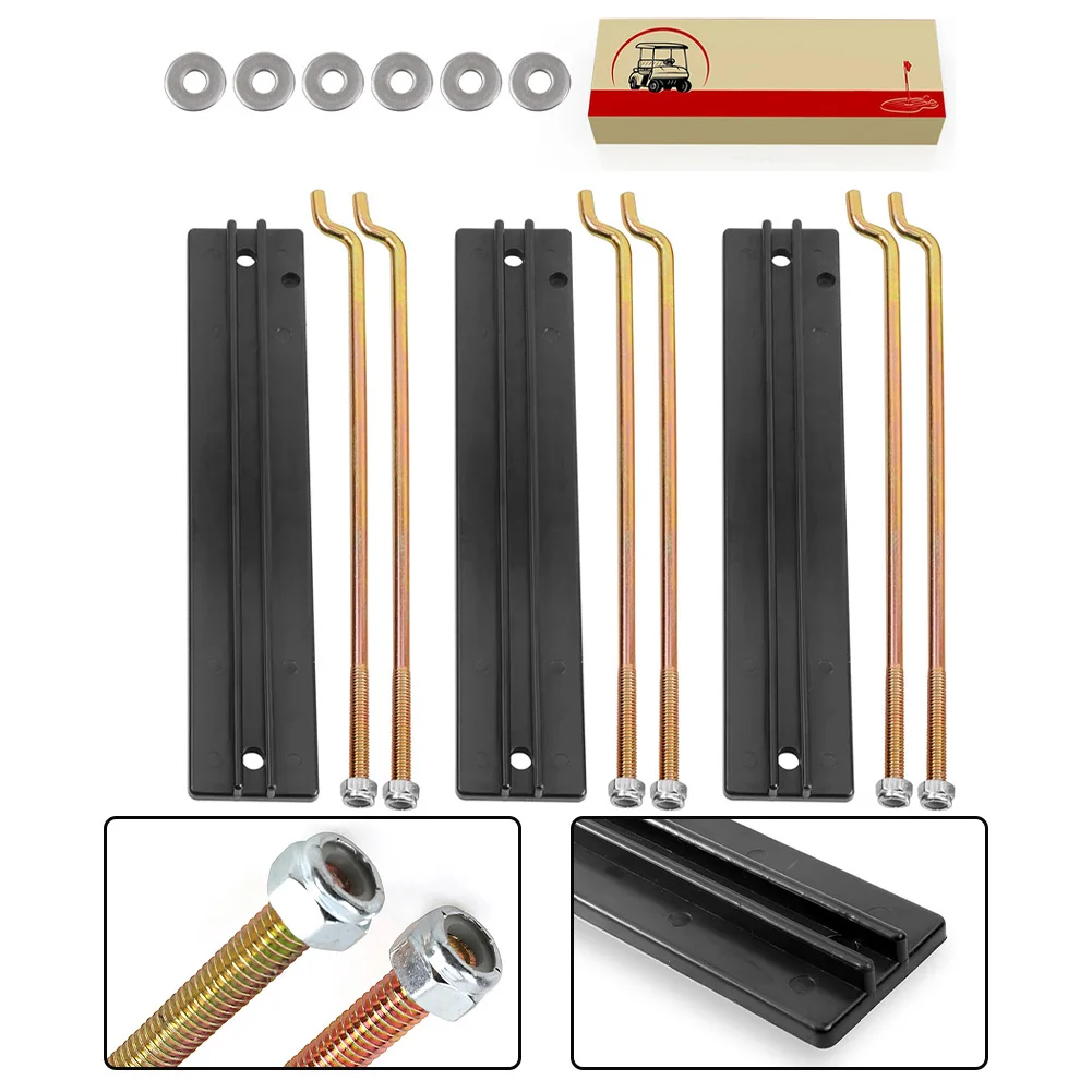 

For DS Golf Cart Battery Mounting Plate and Rod Kit Replacement for OEM Parts 101090801 and 1013683 Compatible Models
