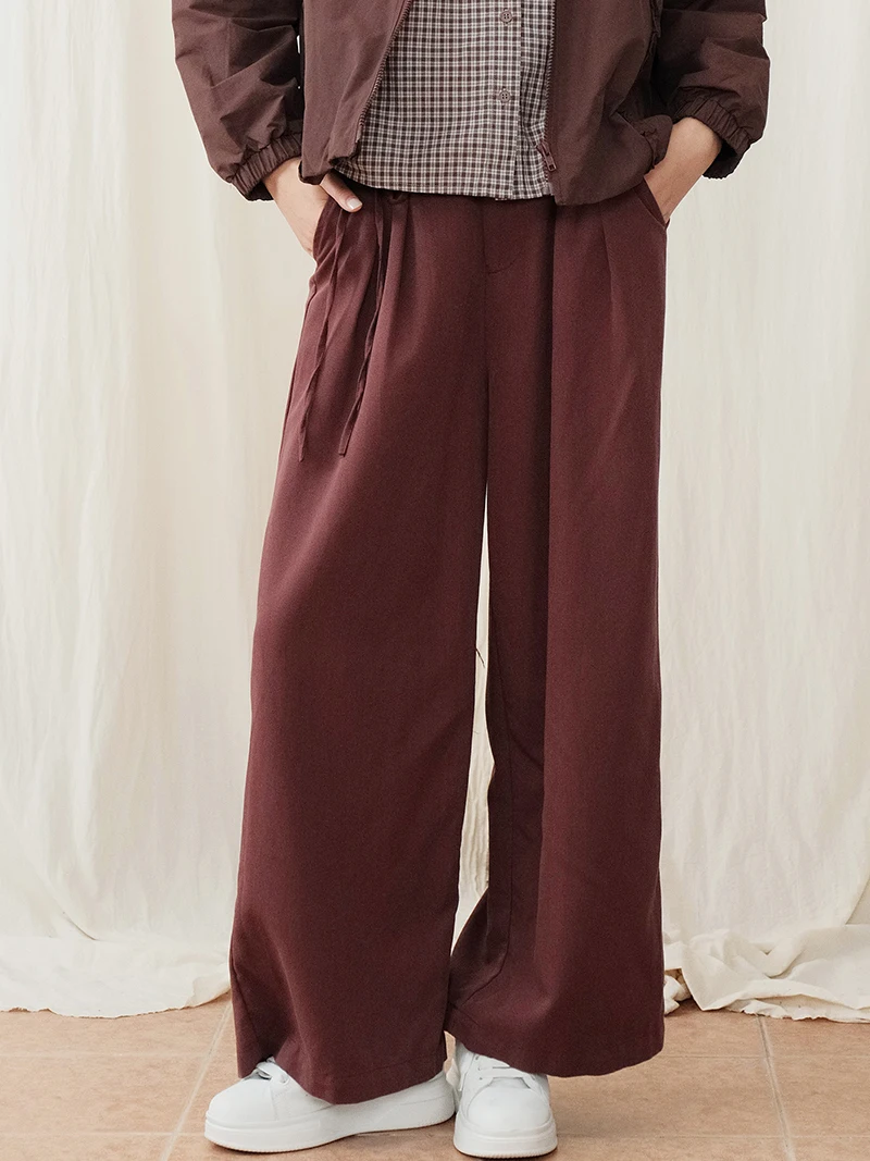 

Bukhara оригинальные женские свободные повседневные широкие брюки с высокой талией из смеси хлопка, удобные модные осенние новые брюки