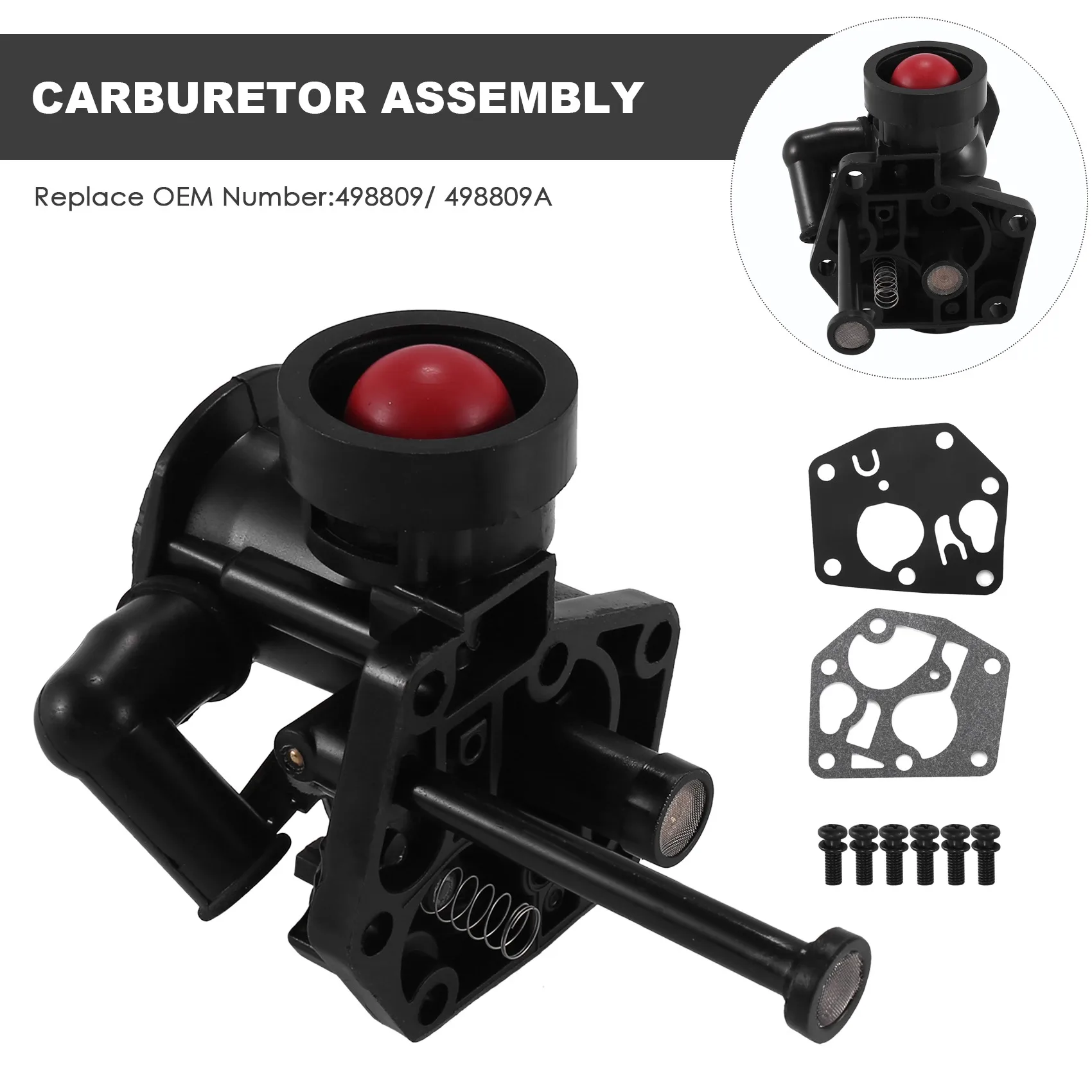 Classy-Carburetor Carb Kit For Briggs & Stratton Sprint Quattro Classic Engine 498809