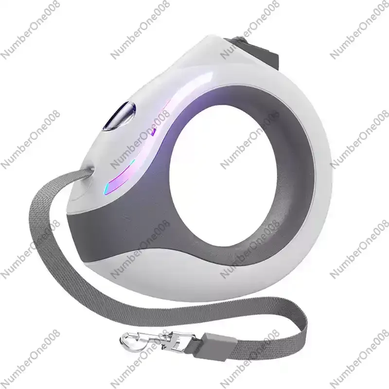 Automatic 3M Dog Leash with Flashlight LED Streamer Roulette Automatic Retractable Nylon Rope for Cat Walking Running Lead