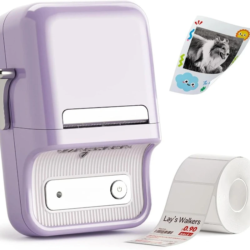 B21 PRO 300dpi Bluetooth Adhesive Label Printers Mini Thermal Photos Sticker Printer Wireless Barcode Label Maker
