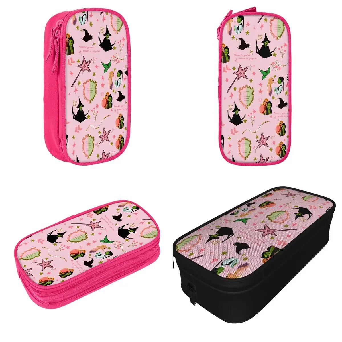 Wicked For Good Pencil Cases Witch Wizard Fantasy Pen Bag Kids Large Storage Students School Cosmetic Pencil Box
