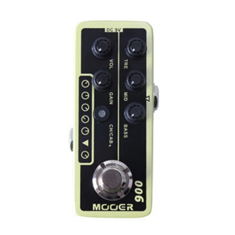 MOOER 006 Electroacoustic Guitar Effect Pedal US Classic Deluxe Effect Digital Preamp Guitar Parts Accessories Synthesizer