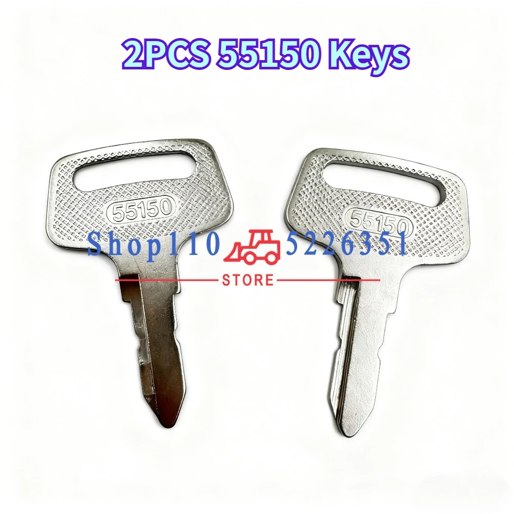 2 uds 55150 llaves 37410-55150 llave del interruptor de encendido para Kubota BX1500 BX1800 BX1830 BX22 BX2200 BX2230 B1550 B1750 Tractor