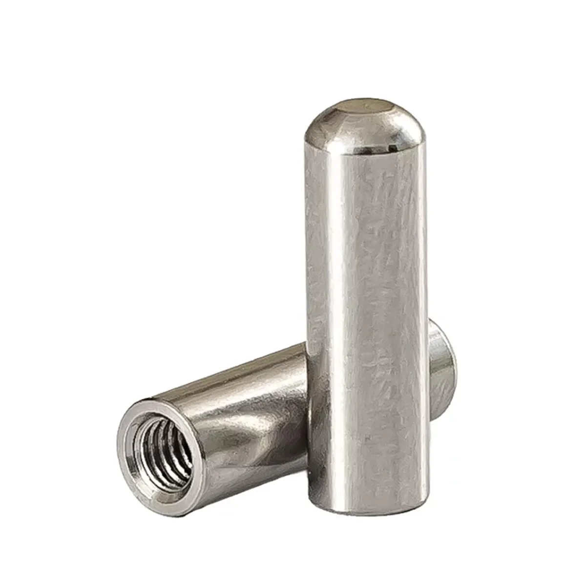 304 stainless steel M4M5M6M8 Stainless Steel Head Guide Pillar Cylindrical Pin Internal Thread Perforated Pin Positioning Pin