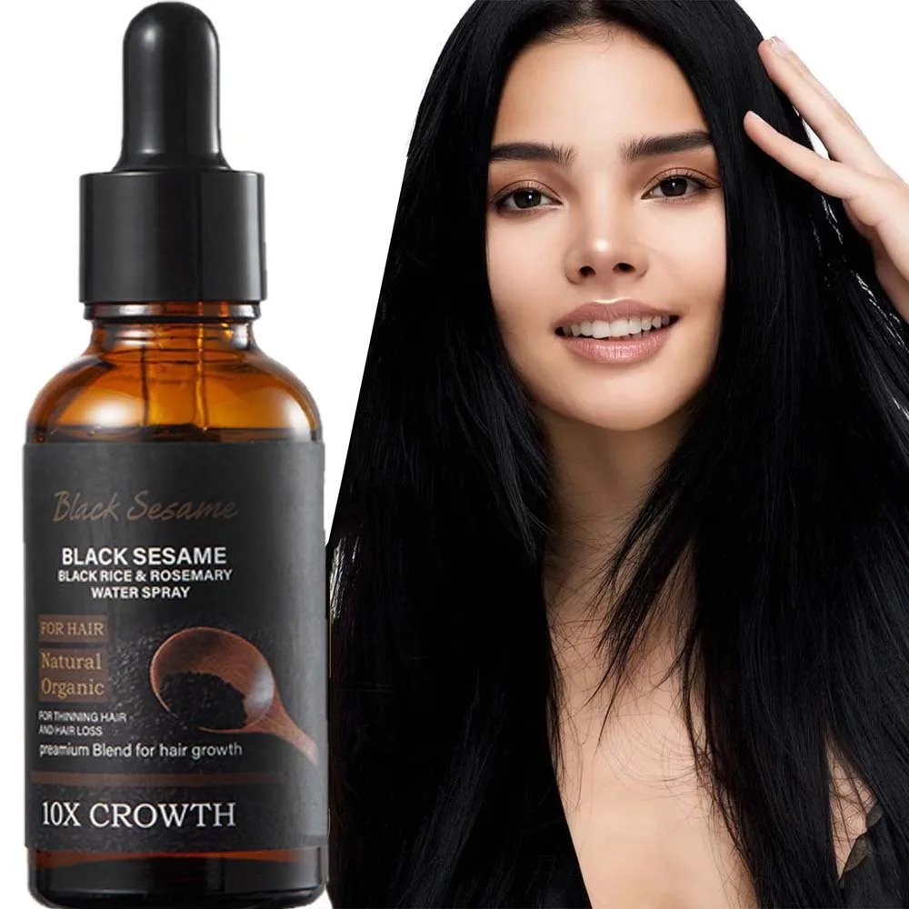 

30ML Hair Growth Essence Clear and Transparent Dropper Anti Hair Loss Serum Liquid Rice Extract Hair Root Nourishes Men