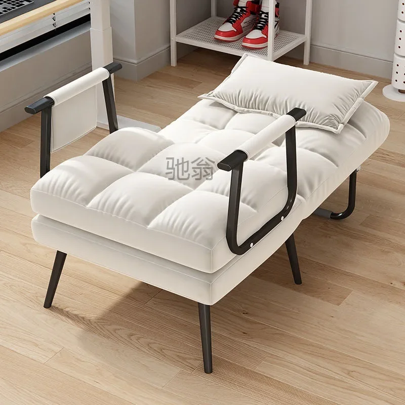 C! Folding lounge chair, office, lunch break, nap, single bed, dual-purpose chair, family, can sit, lie down, relax, backrest, s