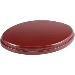 Oval Wood Base (Sienna 7.4x5.4x0.8 inch) Wood Display Base for Gemstone and Jewellery Oval Wood Plaque Base Riser Farmhouse