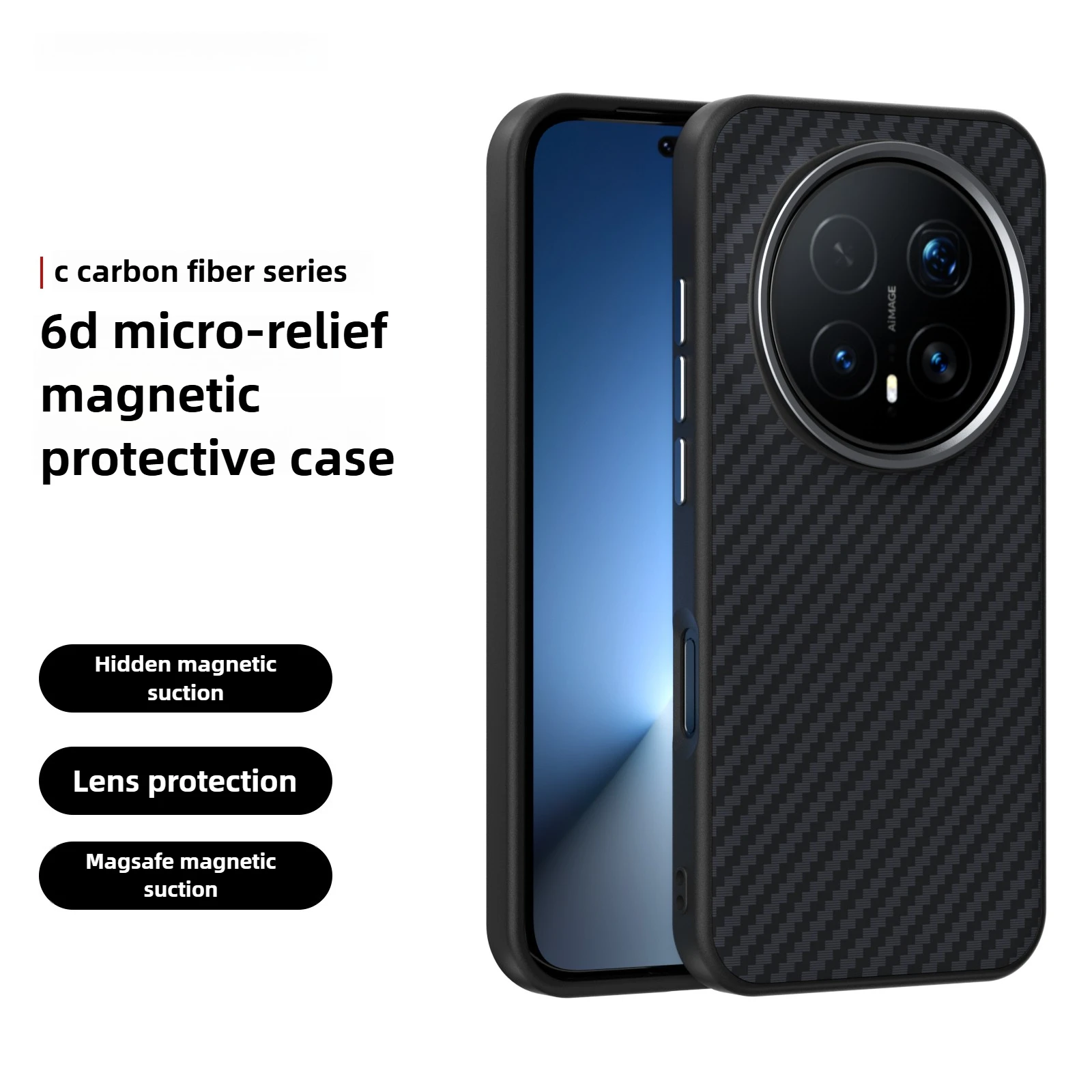 Kevlar Magsafe coque de téléphone magnétique Honor Magic8Pro Magic8 Magic7Pro Magic7 coque de téléphone Anti-chute de charge sans fil en Fiber de carbone