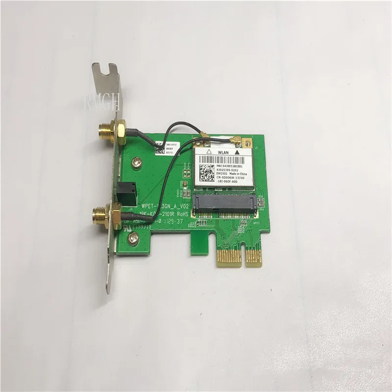 FORDell 0T57D9 DW1502 802.11b G NWiFi Nirkabel Semi-mini Kartu PCI-E AR5B95