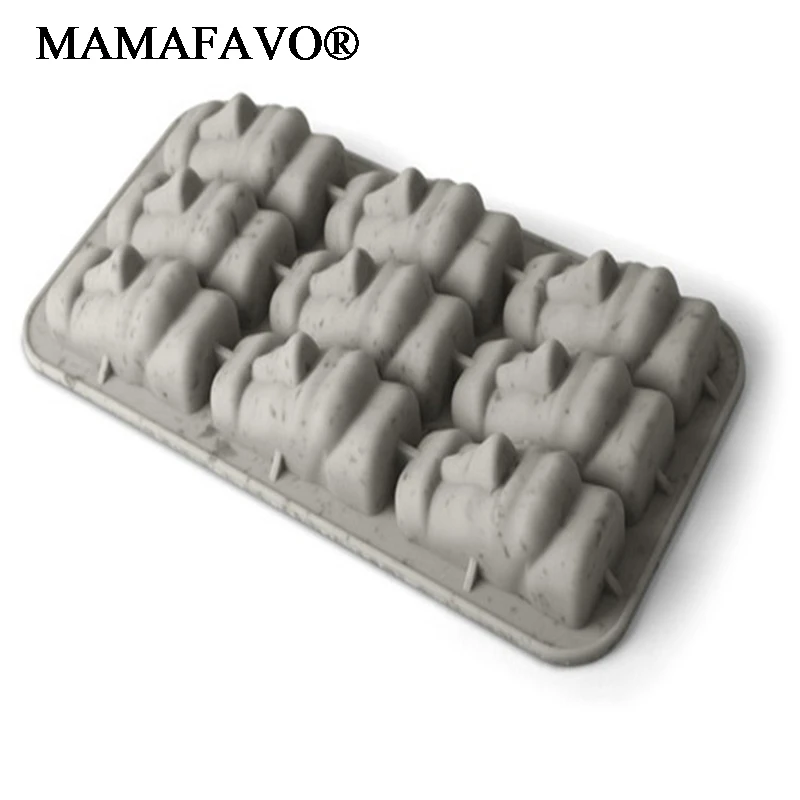 New Easter Island Moai Stone Statues Ice Tray Cubes DIY Mould Summer Mini Silicone Cake Mould H386