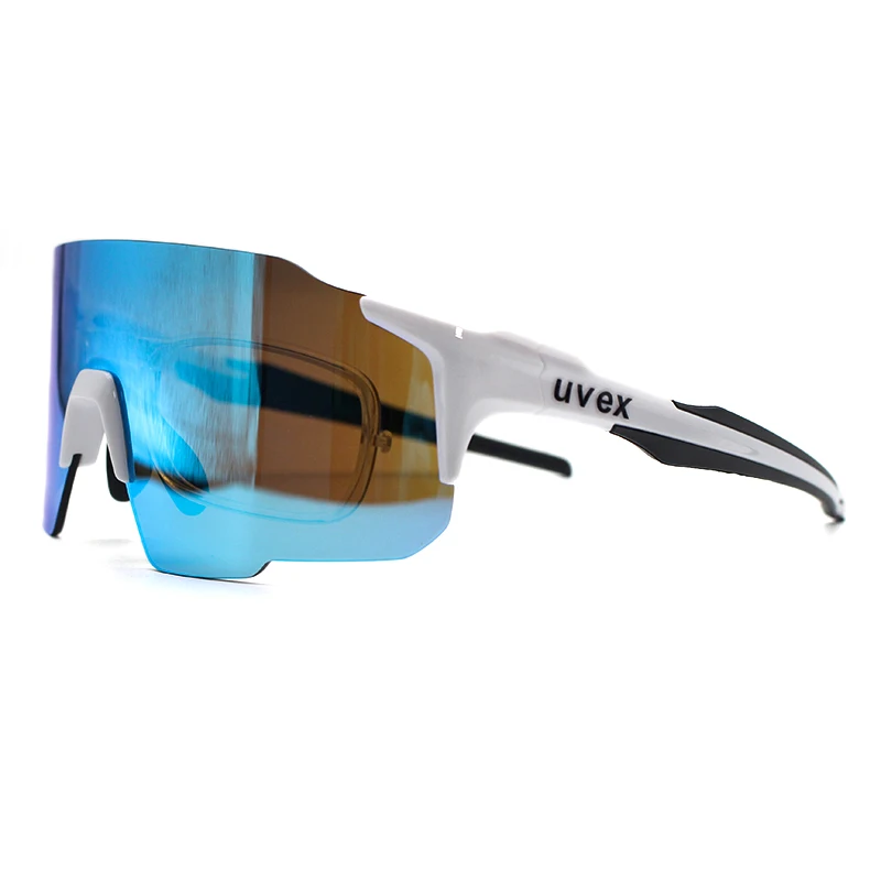 Prescription Insert Cycling Glasses Rimless Mirror Lens UV400 Myopia Frame MTB Road Bike Sunglasses Men Women Bicycle Goggles