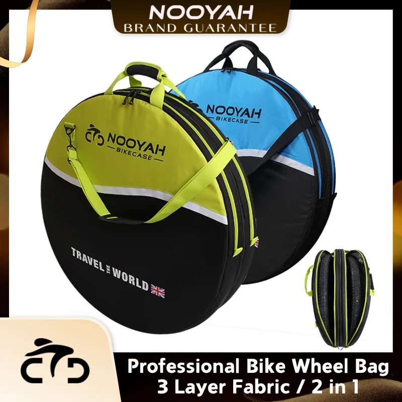 

NOOYAH Велосумка для колес 3 слоя – Для MTB/Шоссе 26-29 дюймов, 2-в-1 набор запасных шин и аксессуары