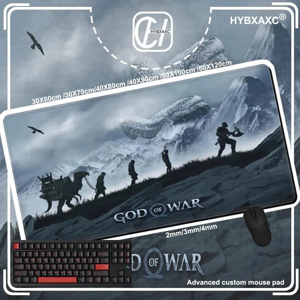 

Xxl Коврик для мыши God of War Игровые аксессуары Клавиатура Компьютерный ковер Игровой стол Коврик 90x40 см Большой ПК Геймерский шкаф Стол Коврик для мыши