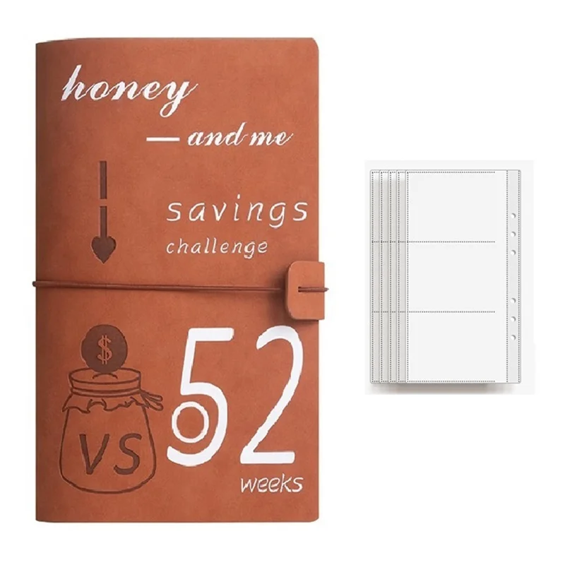 52Weeks Budget Binder Planner Cash Envelopes For Couple's Challenge To Save Money Cash Deposit Organizer Imitation