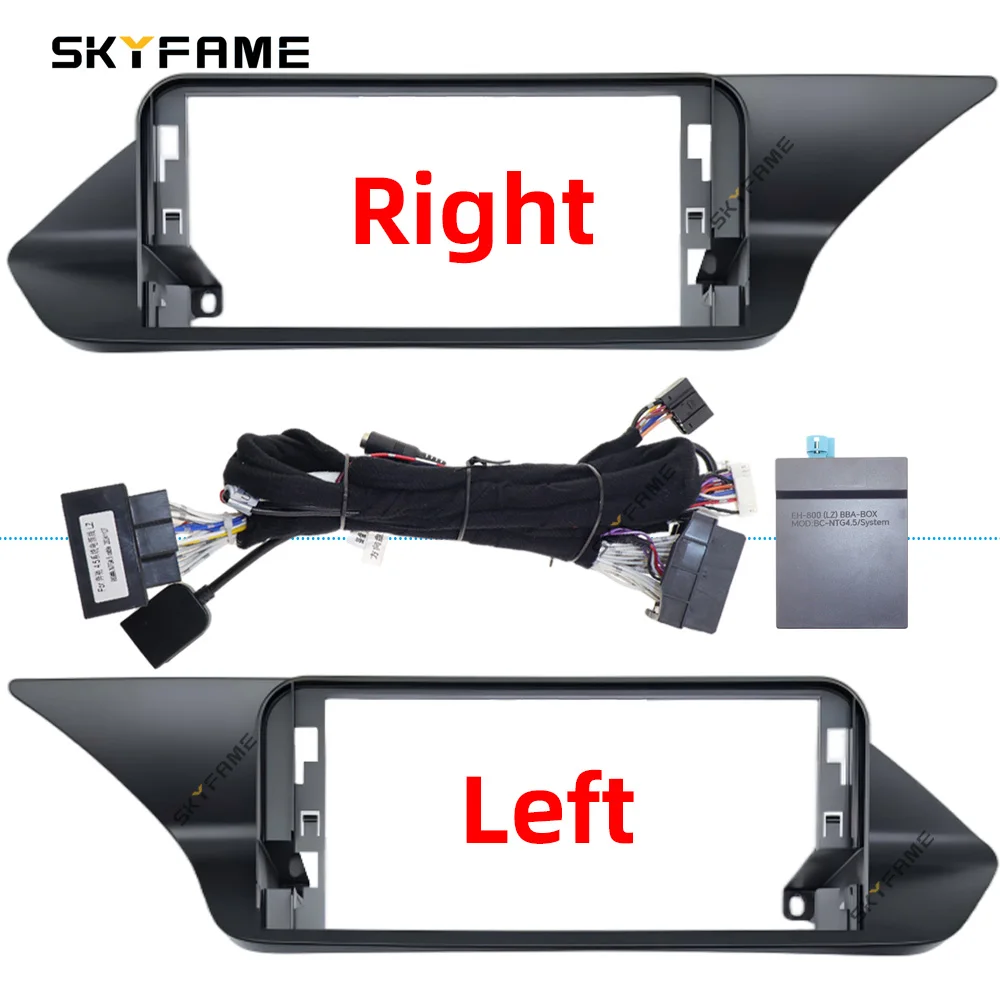 Raise 12.3 Inch Car Frame Fascia Adapter Canbus Box Decoder Android Radio Dash Fitting Panel Kit For Benz E Class W212 E260 E300