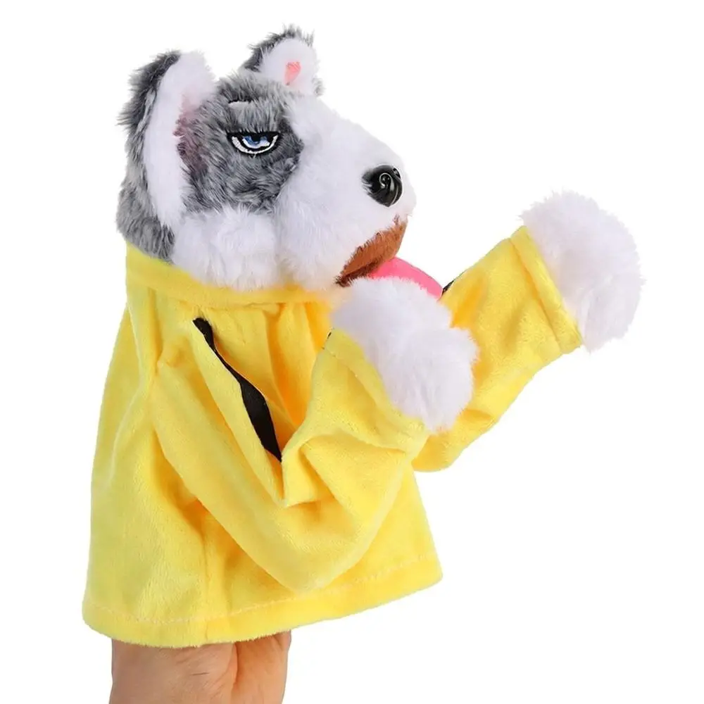 1/2Pcs Creative with Sound Boxing Dog Doll Battle Plush Husky Vocal Hand Puppet Kids Gifts Interactive Toy